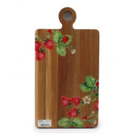 Strawberry Wooden Serving Board, 45cm 