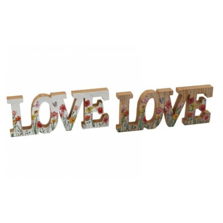 2/A Flower Printed Love Decoration, 30cm 