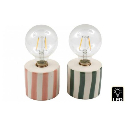 Cabana Stripe Led Lamp, 18cm 