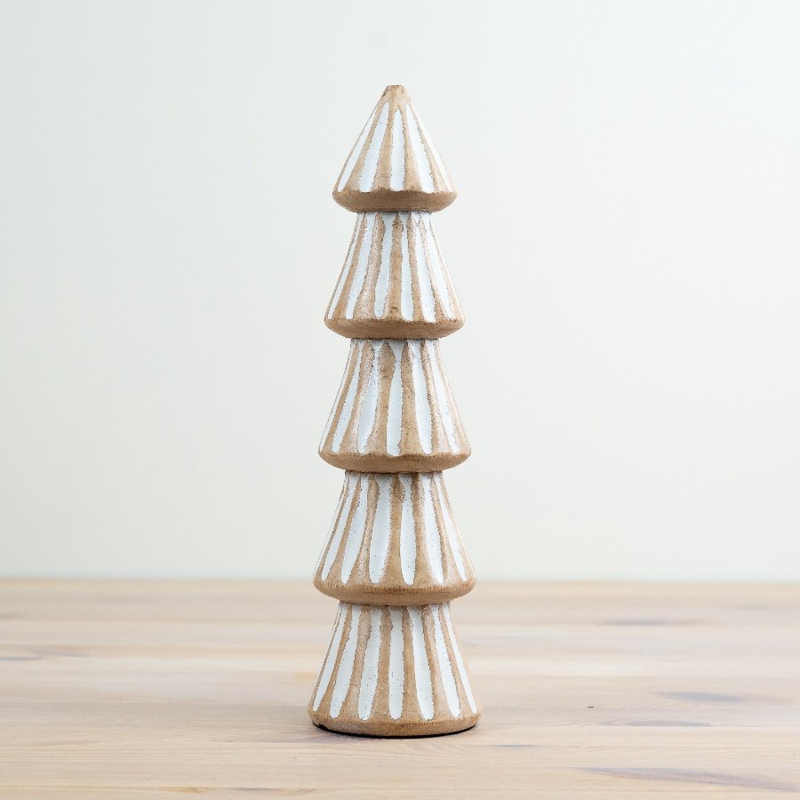 White Mango Wood Tree, 28cm