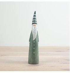 Green Santa" ornament adds a touch of whimsy to your holiday decor.