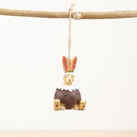 Elevate your space with the sweet and playful charm of our Pudding Rabbit Hanging Decor for a touch of whimsy.