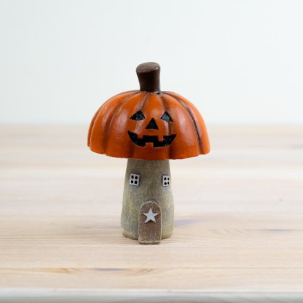 Spookify your space with our Pumpkin Roof House Ornament – the perfect addition to your Halloween decor!