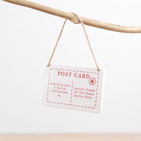 Spread joy & love this holiday season with our hanging Merry Christmas sign. 