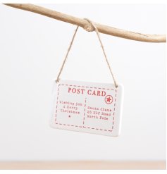  Holiday cheer hung with love with our hanging merry christmas sign 