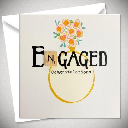 Engaged Congratulations Card, 15cm 