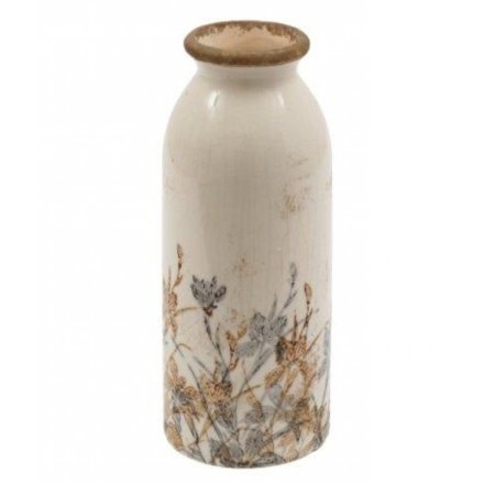 20cm Floral Vase with Elegant Pattern