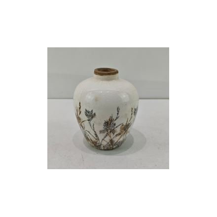 Urn Floral Pattern Vase, 12.5cm 