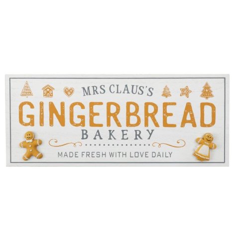 Spread holiday cheer with our Mrs. Clause gingerbread plaque - a charming addition to your festive decor.