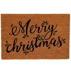 Spread festive cheer with our vibrant 60x40cm Merrychristmas Doormat 