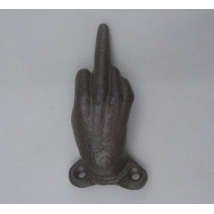 Cast Iron Middle Finger Hook 10cm