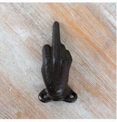 Cast Iron Middle Finger Hook 10cm