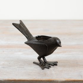 Cast Iron Bird Candle Holder 