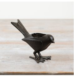 Cast Iron Bird Candle Holder 14cm