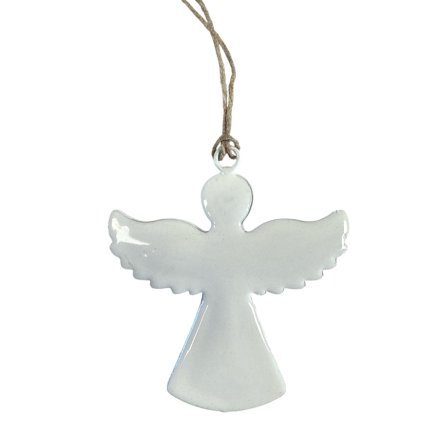 Hanging White Angel, 9cm