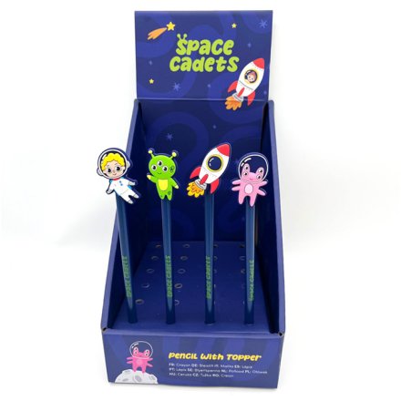 4/A Space Cadets Pencil with PVC Topper, 20cm 