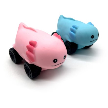 Stretchy Squeezy Axolotl Car Toy, 2A 11cm