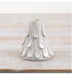 Add a touch of sophistication to the Christmas table with our gorgeous glazed Christmas tree candle holder