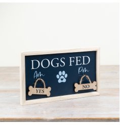 The perfect sign to ensure the pooch of the home gets fed properly.