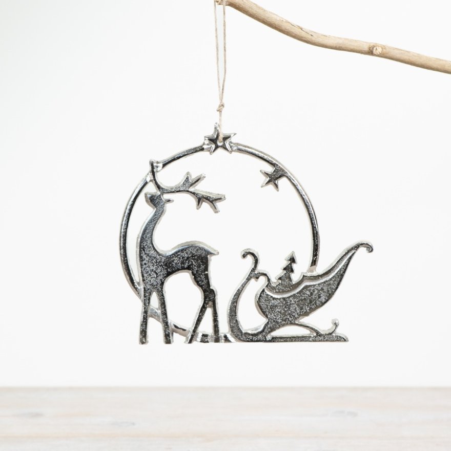 20cm Hanging Reindeer Ornament