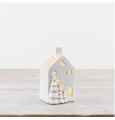 A beautiful white ceramic LED house, 