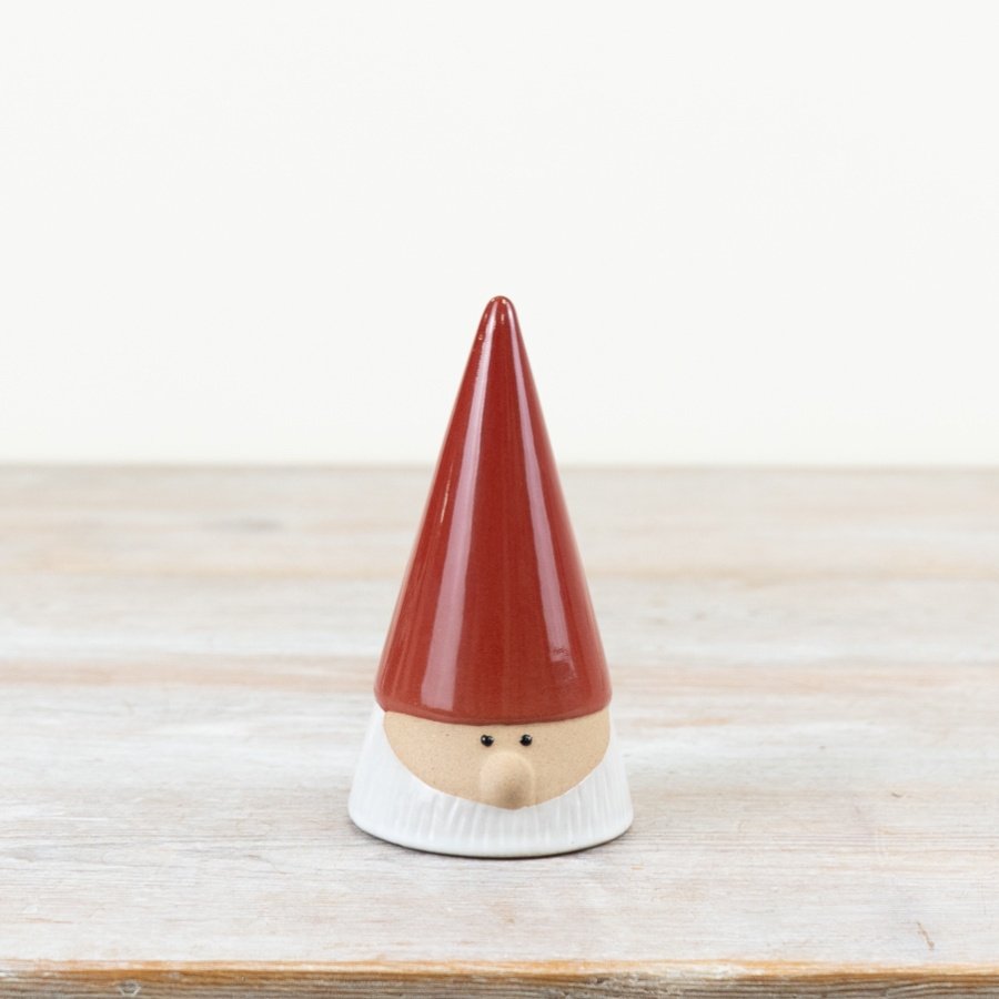 Introducing our charming stoneware gonk ornament, the perfect addition to your festive decor. 