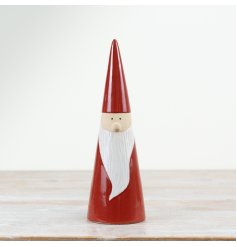 Charming tall red gonk ornament, the ideal addition to your festive home decor for a touch of Nordic flair