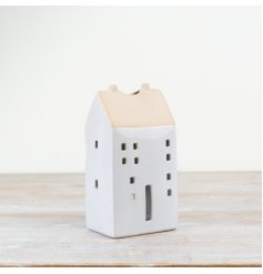 Natural T-light holder House, 17.4cm 
