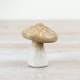 6.8cm Natural Stoneware Mushroom 