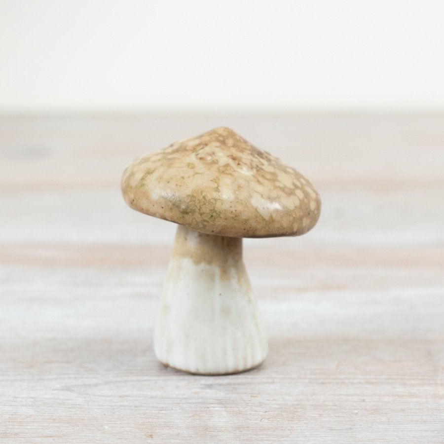 6.8cm Natural Stoneware Mushroom 