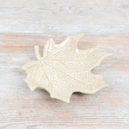 Creram Leaf Trinket Dish, 15cm 