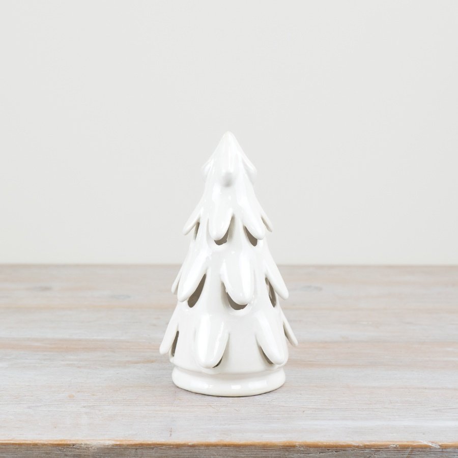 White LED Standing Tree Decoration, 20.2cm 