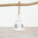 Christmas Snowflake Bell, 6.5cm