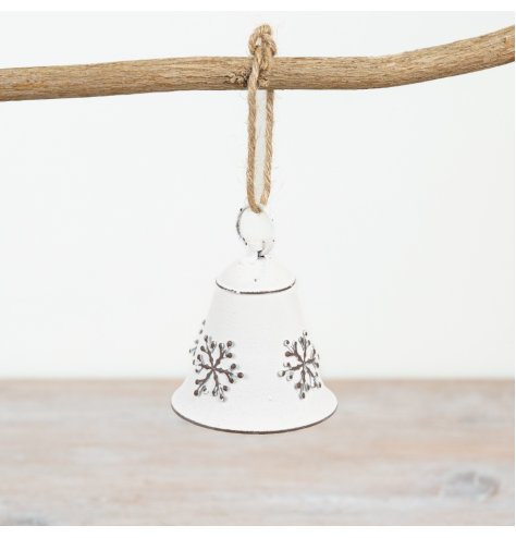 Christmas Snowflake Bell, 6.5cm
