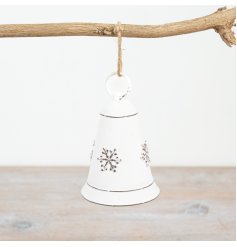 Snowflake Metal Bell, 10.5cm
