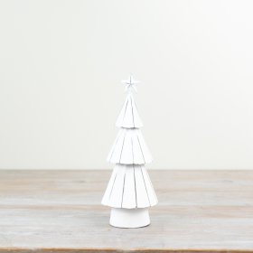 White Xmas Tree Deco, 23.5cm 