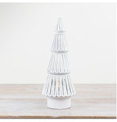 Cone Tree With Candle Holder, 33.5cm 