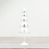 40cm Metal Tree Ornament in White