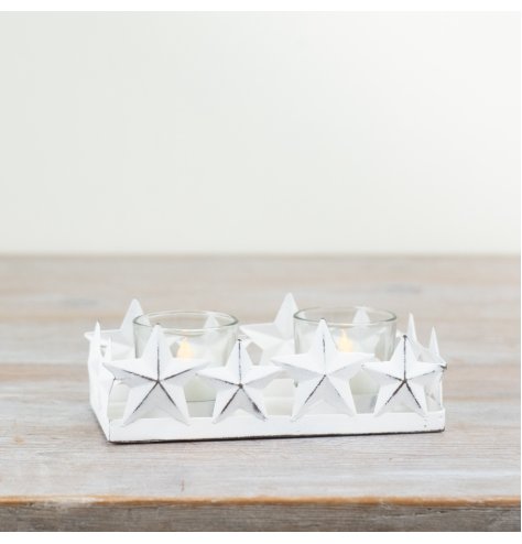 Candle Holder Star Plate, 16.8cm 