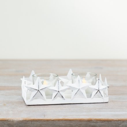 Candle Holder Star Plate, 16.8cm 