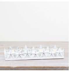 4 Tea Light Star Holder, 28.5cm 