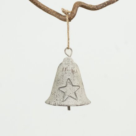Metal Star Print Bell, 7.5cm