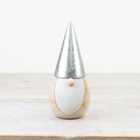 Spread holiday joy with our delightful wooden Santa figurine. Perfect for bringing a festive touch to any home