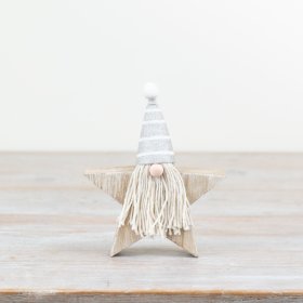 Spread cheer with our wooden Santa star - perfect for jingling all the way this holiday season!