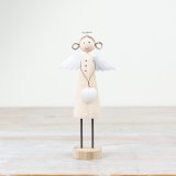Elevate any space with our handmade wooden Angel statue. 