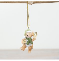 8cm Mouse Holding Bell