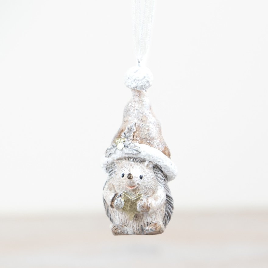 Glitter Hedgehog Hanger, 7cm