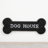 "Dog House" Cast Iron Sign 15cm