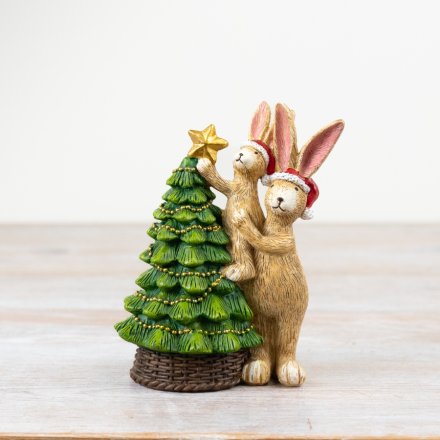 Jasper Rabbit Tree Decorating, 14cm