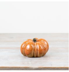 Glazed Pumpkin Deco, 10.2cm 